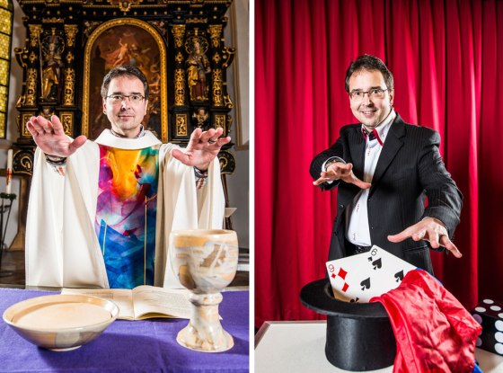 Gert Smetanig, Pfarrer und Magier