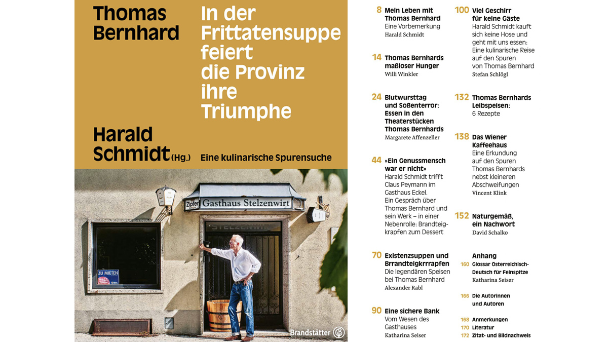 Cover und Inhalt Harald Schmidt Thomas Bernhard Frittatensuppe Buch